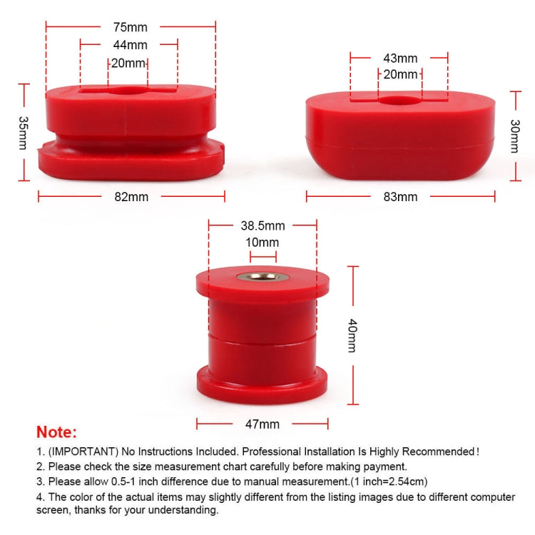 Car Modified Front Lower Dogbone Engine Mount Bracket Polyurethane Bushings for Volkswagen Jetta / Golf GTI Mk4, Engine Mount Bracket