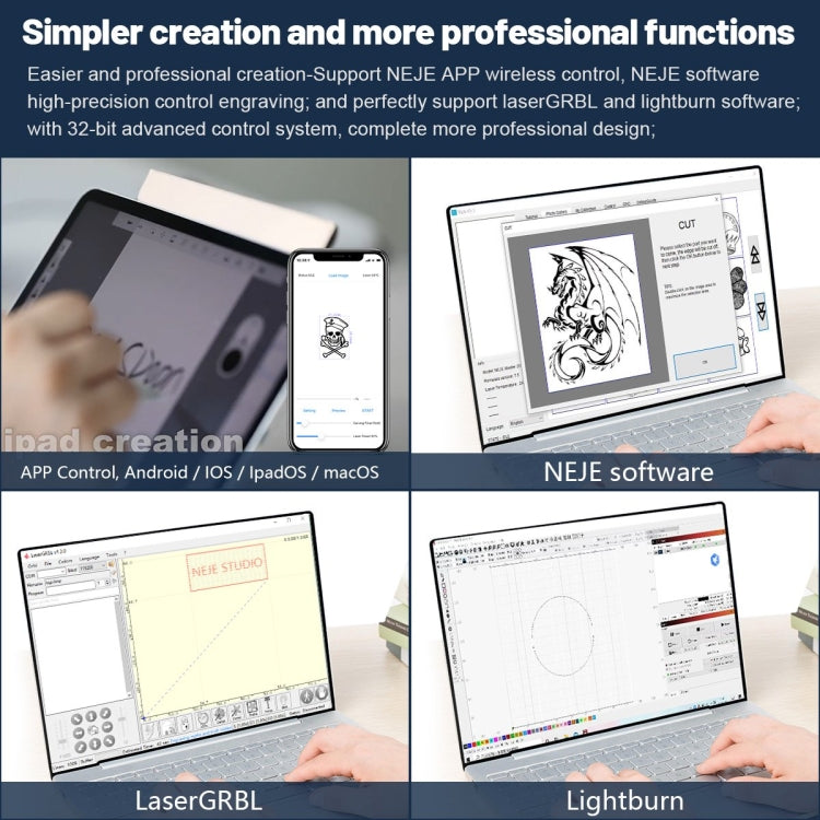 NEJE MASTER 3 3500 B30635 Laser Engraver with B30635 Laser Module, MASTER 3 with B30635