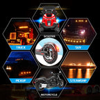2 PCS 24LED Reflector Brake Light Turn Signal Light