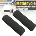 1 Pair Motorcycle Non-slip Sweat-absorbing Waterproof Sponge Handle Cover, 21mm, 27mm, 31mm