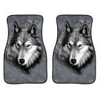2 in 1 Universal Printing Auto Car Floor Mats Set, C0161GO, C0162GO, C0163GO, C0164GO, C0165GO, C0166GO, H10868GO, 3132GO, 4475GO, 4500GO, 5080GO, CC3220GO, White Wolf, Scarred Wolf, Grey Wolf, Black-White Flowers, Red-White Flowers, Black-Yellow Flowers