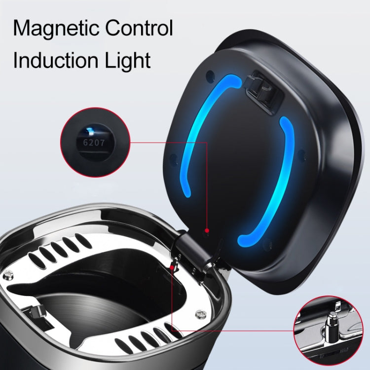 Car Portable Metal Ashtray Built-in LED, Portable Red, Portable Black, Portable Silver