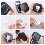 Car Portable Metal Ashtray Built-in LED, Portable Red, Portable Black, Portable Silver