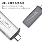 ADS-103 USB 3.0 Female Multifunctional OTG Card Reader, ADS-103