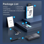 ORICO 20Gbps USB3.2 Gen2x2 Type-C M.2 NVMe SSD Enclosure
