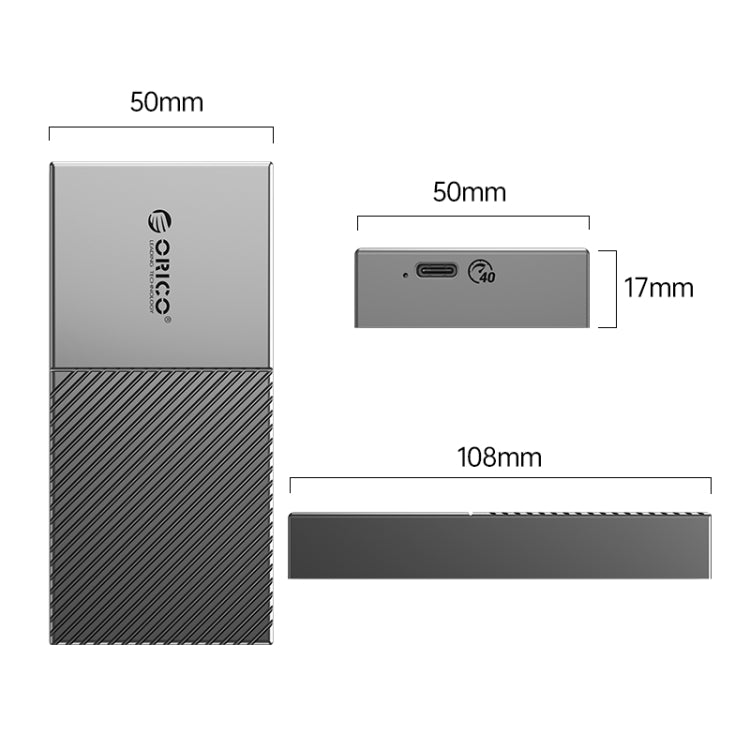 ORICO 40Gbps USB4.0 Type-C M.2 NVMe SSD Enclosure