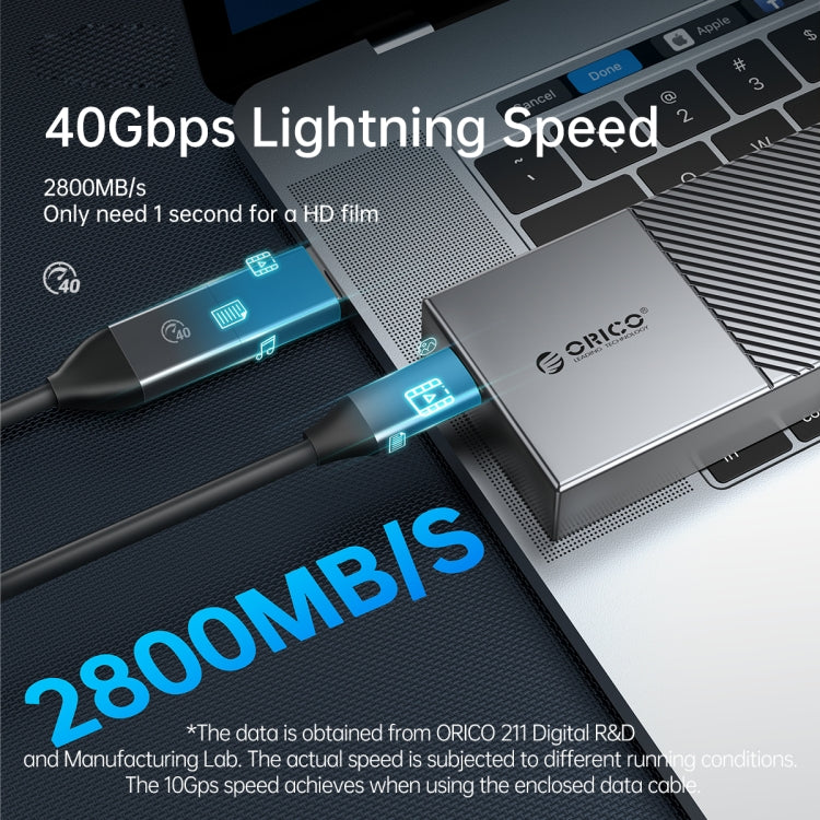 ORICO 40Gbps USB4.0 Type-C M.2 NVMe SSD Enclosure