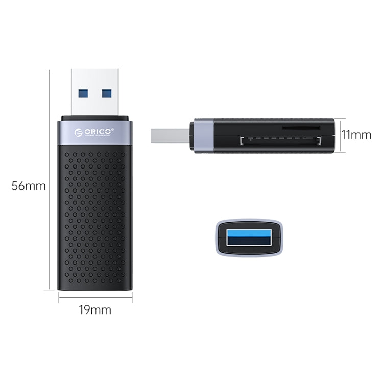 ORICO CS2T-A3 TF/SD Dual Port USB-A3.0 Dual Read Card Reader, CS2T-A3