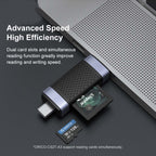 ORICO CS2T-A3 TF/SD Dual Port USB-A3.0 Dual Read Card Reader, CS2T-A3