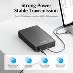 ORICO HM25U3 2.5 inch USB3.0 Micro-B Hard Drive Enclosure, EU Plug, US Plug, UK Plug, AU Plug