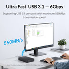 ORICO HM35C3 3.5 inch USB3.1 Gen1 Type-C Hard Drive Enclosure, EU Plug, US Plug, UK Plug, AU Plug