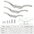 316 Stainless Steel Marine Flagpole Hook with Screw, Style:2-1/2 inch, 2-1/2 inch, 4 inch, 6 inch