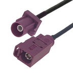 20cm Fakra D Male to Fakra D Female Extension Cable, Fakra D Male to Fakra D Female