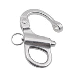 2 PCS 316 Stainless Steel Fixed Spring Shackle, 35mm, 52mm
