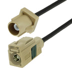 20cm Fakra I Male to Fakra I Female Extension Cable, Fakra I Male to Fakra I Female