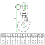 304 Stainless Steel Rotatable Fork Hoist Chain Lifting Cargo Hook, 150kg Load Bearing, 350kg Load Bearing, 650kg Load Bearing