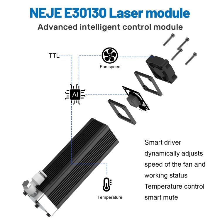 NEJE E30130 5.5W 450nm Laser Engraver Module Kits, E30130