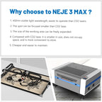 NEJE MASTER 3 MAX Laser Engraver with A40640 Dual Laser Beam Module, MASTER 3 MAX with A40640 (EU Plug), MASTER 3 MAX with A40640 (US Plug)