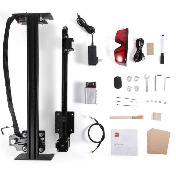 NEJE MASTER 3 Plus Laser Engraver with A40640 Laser Module, MASTER 3 Plus with A40640 (EU Plug), MASTER 3 Plus with A40640 (US Plug)