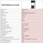 NEJE MASTER 3 Plus Laser Engraver with A40640 Laser Module, MASTER 3 Plus with A40640 (EU Plug), MASTER 3 Plus with A40640 (US Plug)