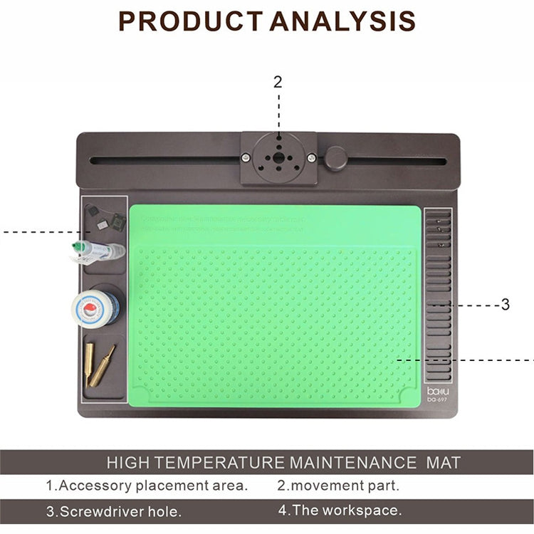 BAKU BA-697 2 in 1 Microscope Maintenance Insulation Pad, BA-697