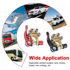 1 Pair Car Battery Terminals Quick Disconnect Cables Connectors, with L Wrench + Insulation Pad + Brush, with L Wrench + Insulation Pad + Brush