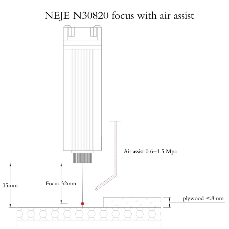 NEJE N30820 5.5W 450nm Laser Engraver Module Kits, N30820