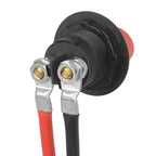 Car 50cm Red + Black Pure Copper Battery Inverter Cable, 10AWG 6-5, 8AWG 10-6, 6AWG 25-8, 6AWG 25-10