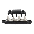 RV Ship High Current Power Distribution Terminal Block with Cover, Black M8 Stud, Red M8 Stud, Black M10 Stud, Red M10 Stud, 1 Pair Black & Red M8 Stud, 1 Pair Black & Red M10 Stud