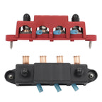 RV Ship High Current Power Distribution Terminal Block with Accessories, Black M8 Stud with Accessories, Red M8 Stud with Accessories, Black M10 Stud with Accessories, Red M10 Stud with Accessories
