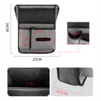 2 PCS Car Center Console Hanging Bag Sheepskin Leather Storage Bag