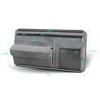 2 PCS Car Sun Viso Sheepskin Leather Storage Bag