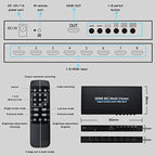 NK-818 HDMI 8x1 Multi-Viewer Supports Seamless Switch 1080P, US Plug, NK-818, US Plug