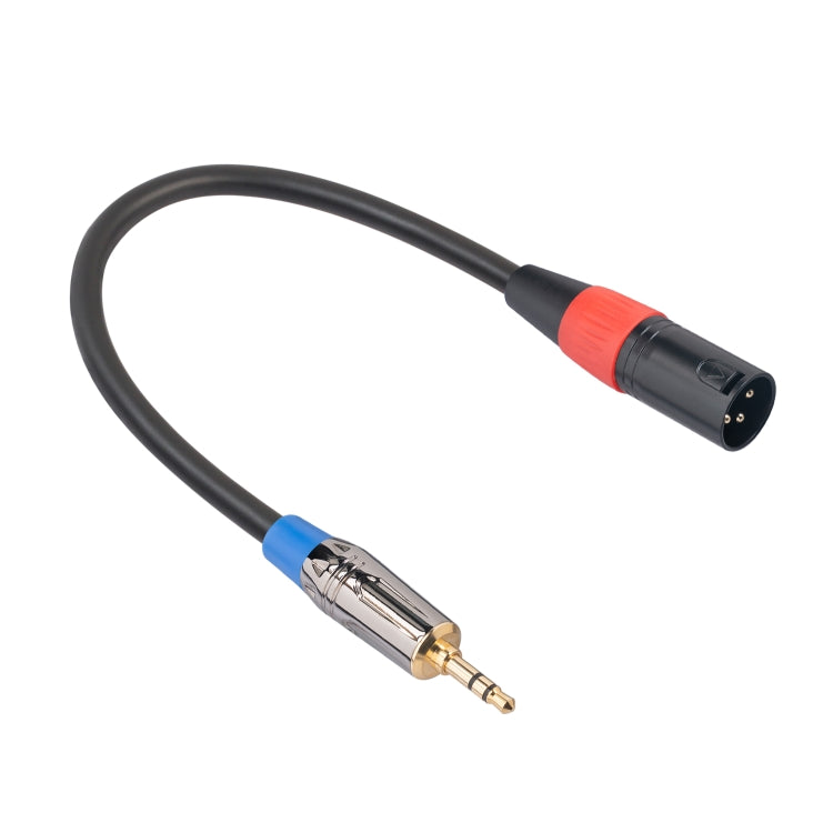 TC194BUXK108-03 3.5mm TRS Male to XLR 3pin Male Microphone Audio Cable, Length: 30cm, 3.5mm M to XLR M