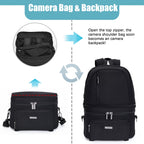 CADeN D30 Detachable Dual Uses Professional SLR Camera Backpack Shockproof Bags