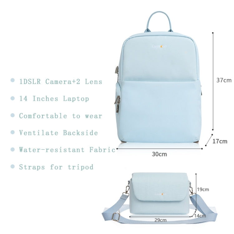 Cwatcun D75 Camera Backpacks Large Shockproof Cameras Lens Bags, 37 x 30 x 17cm, 42 x 30 x 17cm