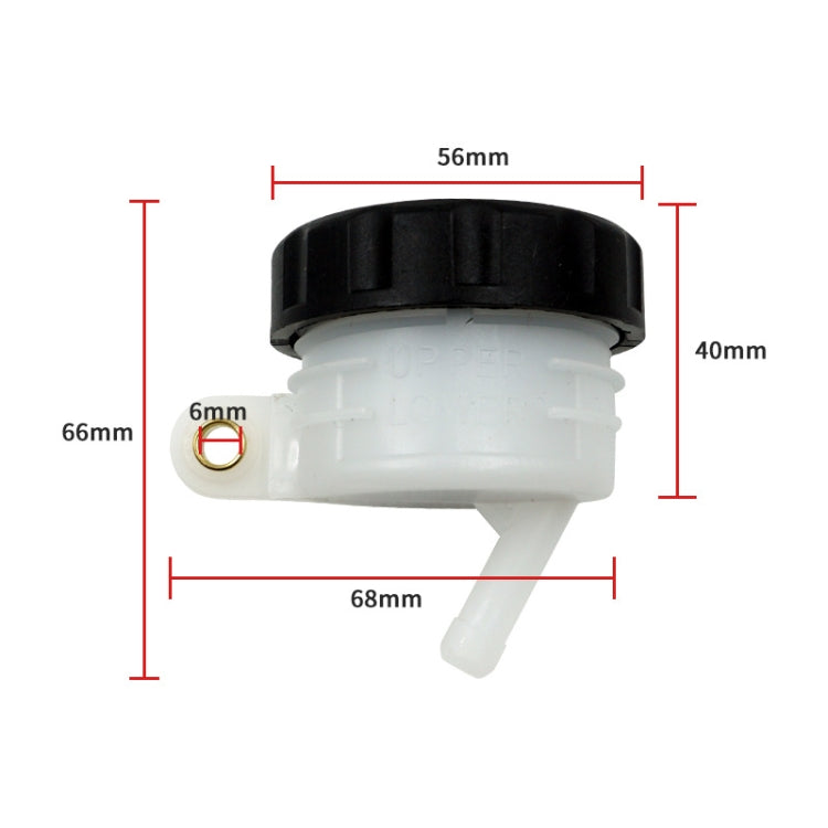 3 PCS Motorcycle Rear Brake Pump Upper Pump Split Large Oiler, Round, Square