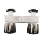 Dual Knob RV Shower Faucet Valve Diverter, Brown, Black