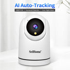 SriHome SH042 2.0MP 1080P HD AI WiFi Pan-tilt Surveillance Camera, SH042