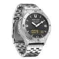NORTH EDGE Snow-Leopard Outdoor Waterproof Men Multifunction Stainless Steel Strap Smart Watch, Snow-Leopard