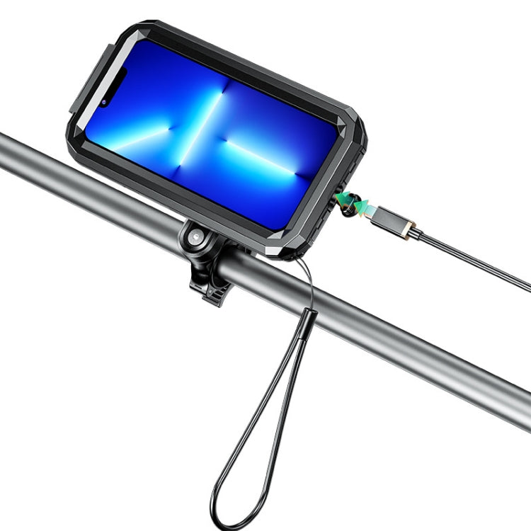 M18S-QD Motorcycle / Bicycle Waterproof Quick Release Mobile Phone Holder, M18S-QD