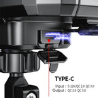 Motorcycle / Bicycle Handlebar Wireless Charging Waterproof Box Mobile Phone Holder, M18S-A1, M18L-A1
