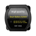 12V 140A Car Yacht RV Smart Dual Battery Isolation Controller with Relay, with Relay