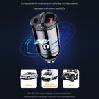 ROCK C13-F H18 Mini Portable Dual Port USB + USB-C / Type-C Car Fast Charger, C13-F H18 Mini