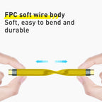 100W 10Gbps USB-C/Type-C to USB-C/Type-C FPC Flexible Data Cable, Length: 13.8cm, 10Gbps USB-C/Type-C to USB-C/Type-C
