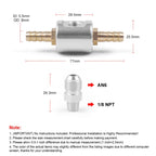 Universal Car 1/8 NPT 0-160 psi Fuel Pressure Gauge with Adaptor, 1/8 NPT 0-160 psi Fuel Pressure Gauge