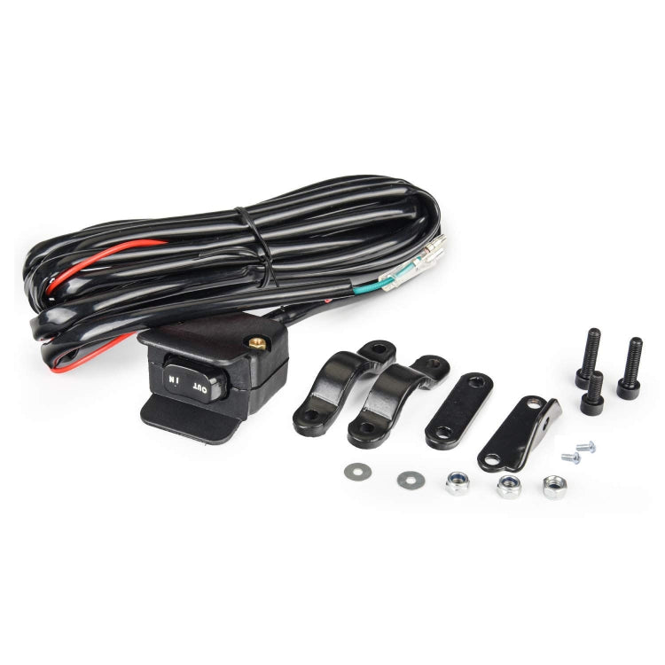 For UTV / Pickup Truck / ATV Electric Winch Relay Heavy Duty Solenoid Contactor with Rocker Arm & Switch, Winch Relay with Rocker Arm & Switch