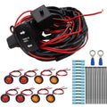 For UTV / ATU Car Turn Signal Light Toggle Switch Turn Signal Kit, Vertical Turn Switch, Horizontal Turn Switch, Vertical Green Turn Switch