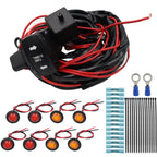 For UTV / ATU Car Turn Signal Light Toggle Switch Turn Signal Kit, Vertical Turn Switch, Horizontal Turn Switch, Vertical Green Turn Switch