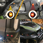 For UTV / ATU Car Turn Signal Light Toggle Switch Turn Signal Kit, Vertical Turn Switch, Horizontal Turn Switch, Vertical Green Turn Switch